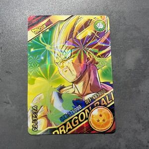 Dragon Ball Z Super Saiyan Vegeta Foil Card Anime Trading Card Game